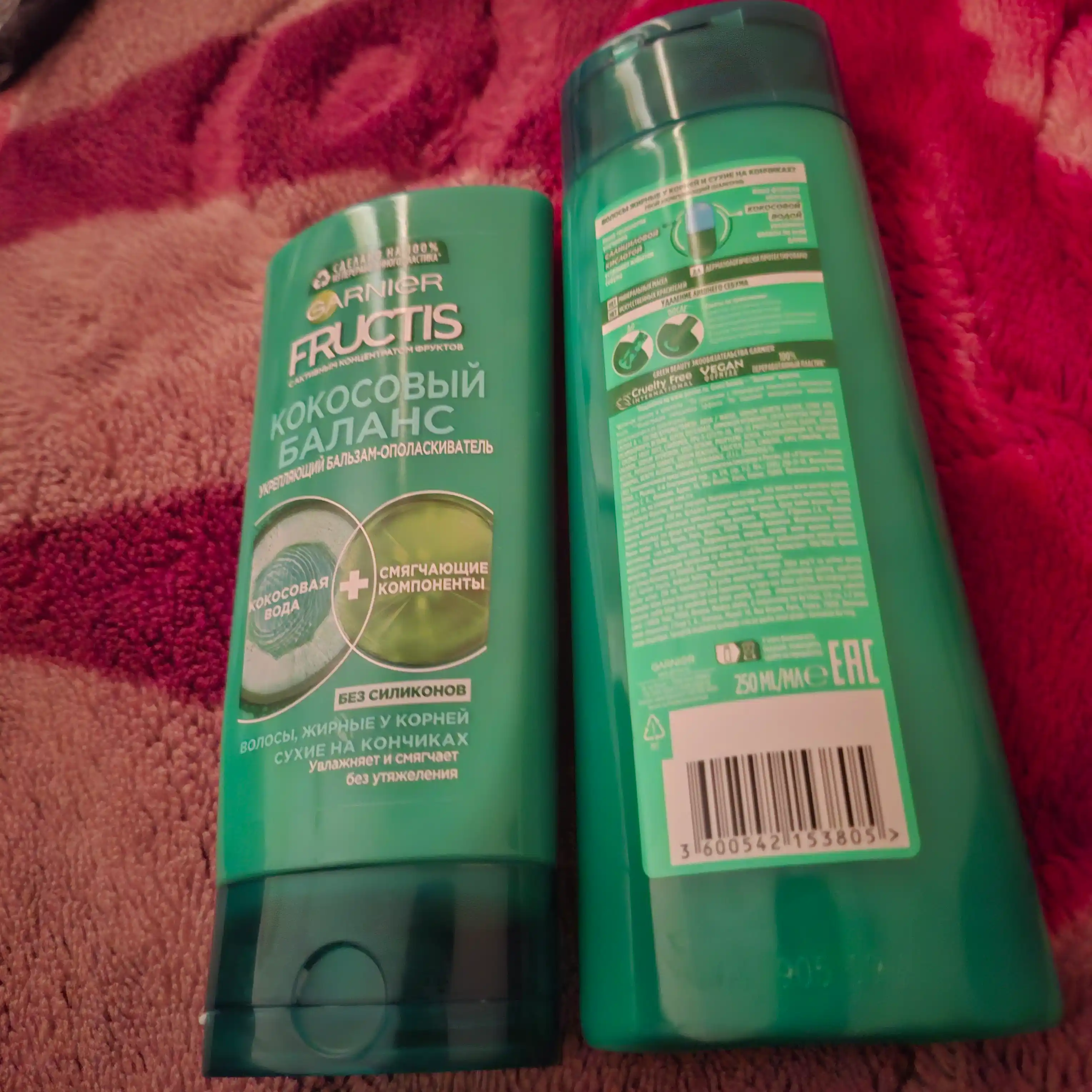 Garnier Fructis укрепляющий шампунь Кокосовый Баланс, 250 мл