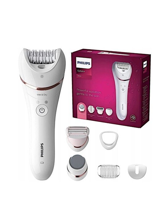 Oyoq va tana uchun nam va quruq epilyator Epilator Series 8000 BRE740