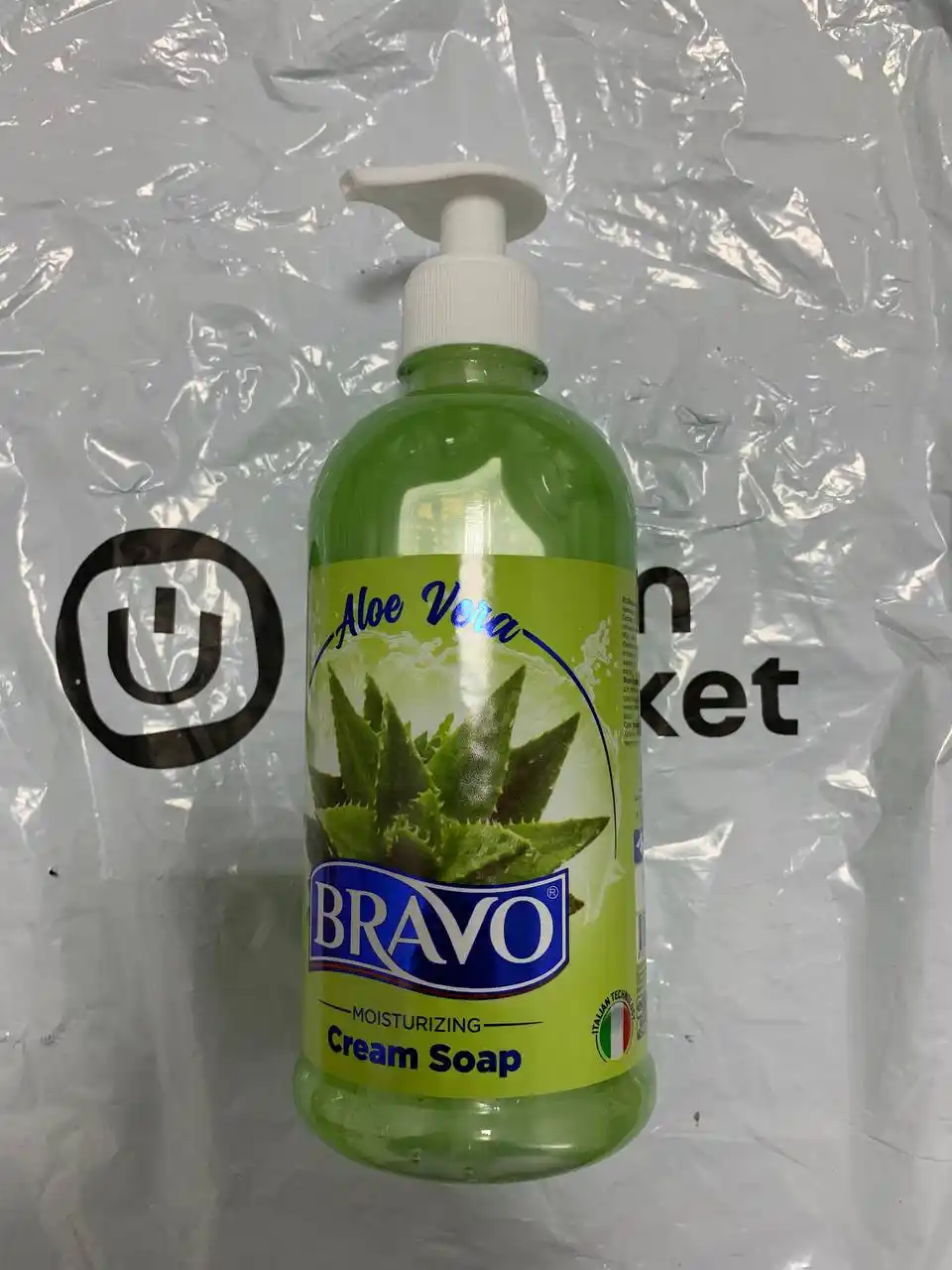 Suyuq qo'l kremi sovun BRAVO Aloe Vera, 500 ml