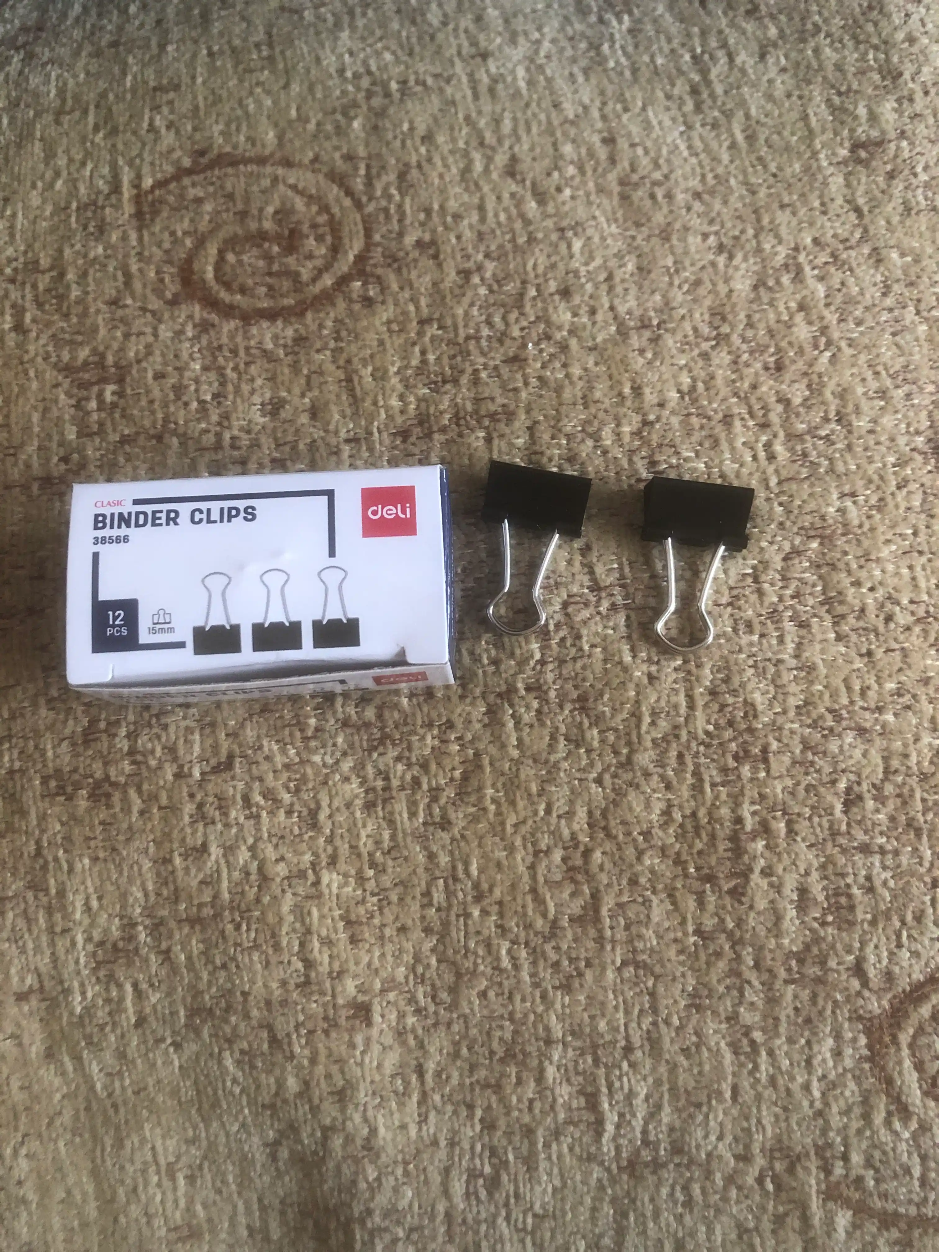Зажим 15 мм  (чр) 38566 Deli