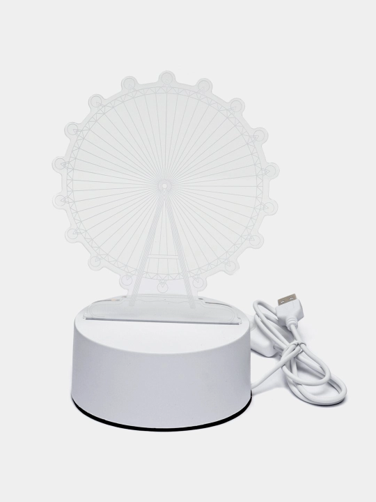 3D chiroq LED tungi chiroq, USB