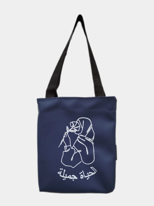 Ayollar uchun sumka-shopper, yelkama, 30 * 26 sm