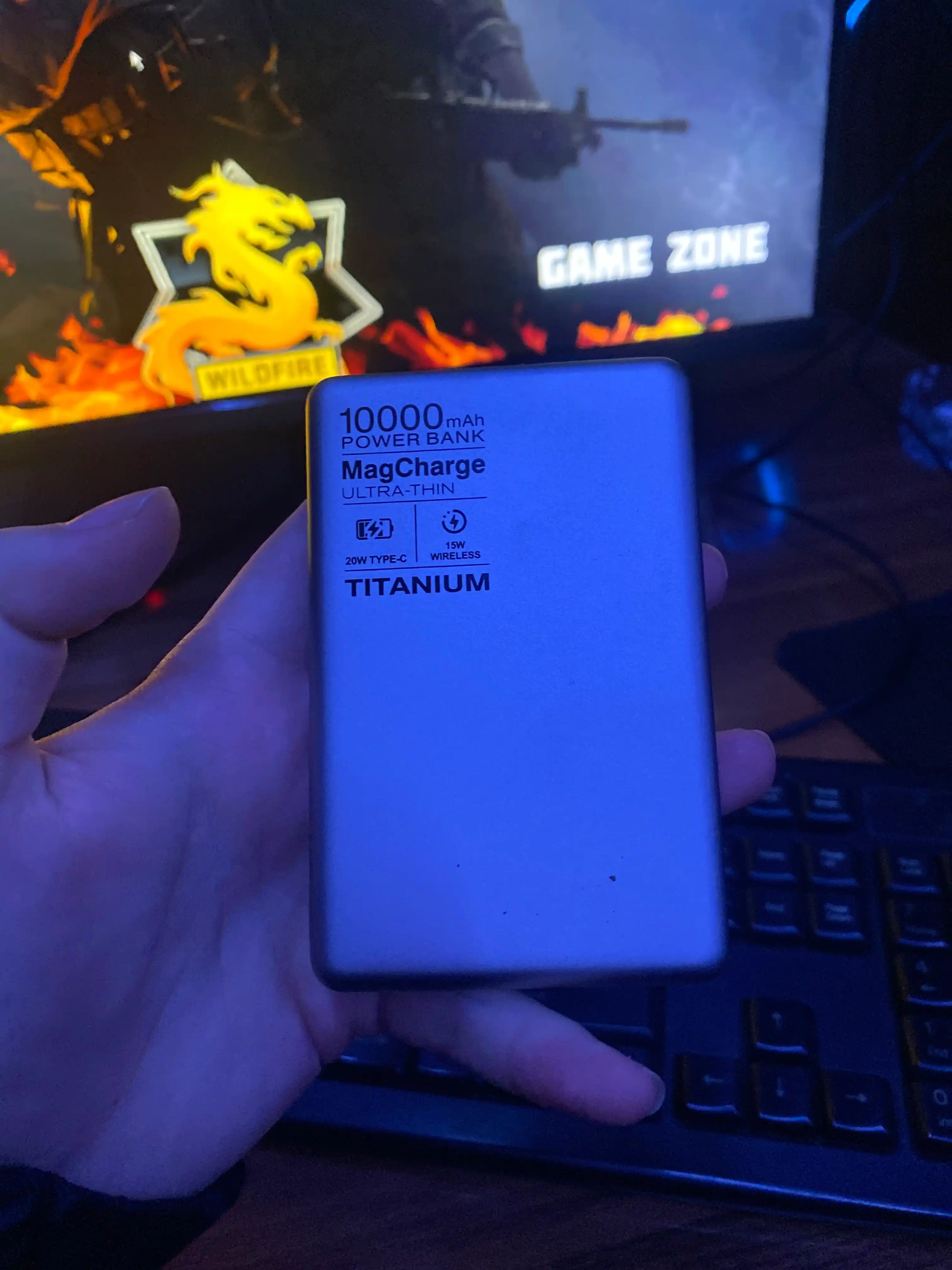 Simsiz Powerbank Magsafe, MagCharger Titanium 15 W/20 W