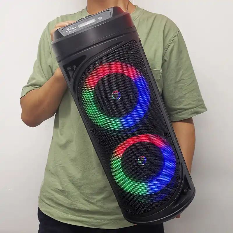 Караоке колонка ZQS6212 Bluetooth, 51 см, с микрофоном, световым эффектом RGB