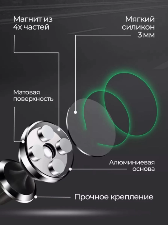 Держатель для телефона, авто держатель, магнитный, универсальный