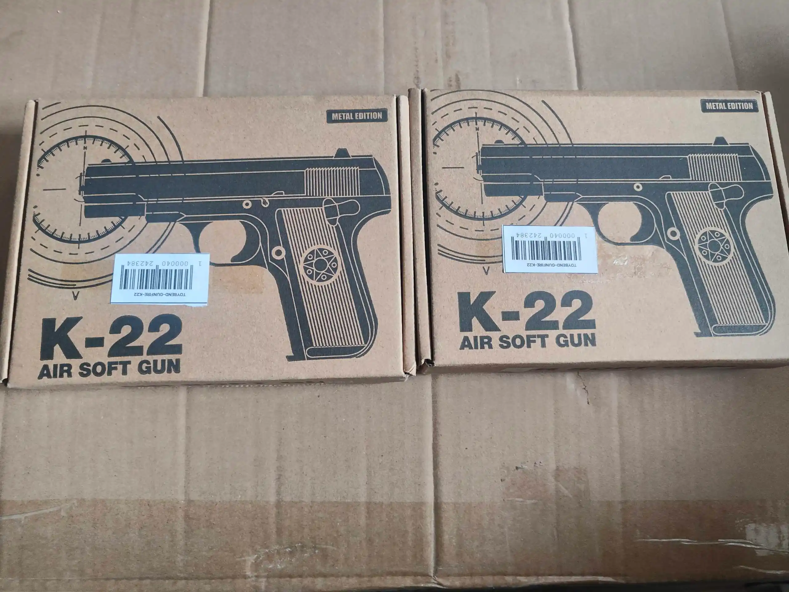 Pnevmatik pistolet, temir pistolet, metall C2, +100 o'q, Makar K22, to'plam, Desert Eagle