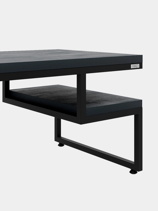 AIKO Level jurnal stoli, loft uslubida, jurnal stoli, qahva stoli, 120x60x50 sm