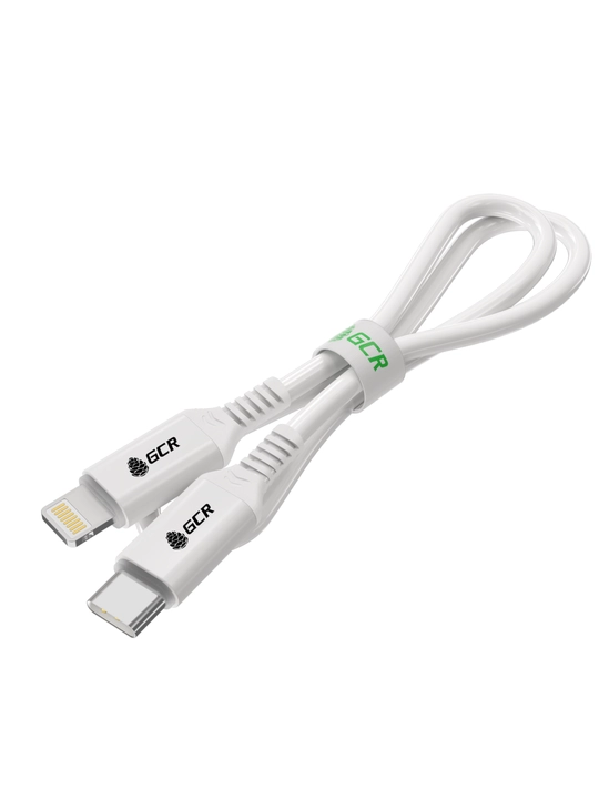 Кабель для iPhone 14 13 12 11 X 8 быстрая зарядка Type C Lightning GCR, силикон 18W - 