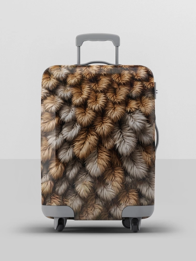 Чехол для чемодана Willmoda, с ярким авторским дизайном — WILL-MW6034-КОРИЧН-MM6034L