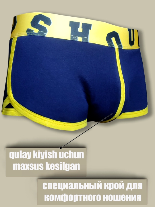Erkaklar trusiklari, bokserlar, paxta