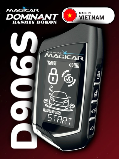 Masofadan boshqariladigan Magicar DOMINANT D906S signalizatsiyasi, D906S modeli Mejikar - 