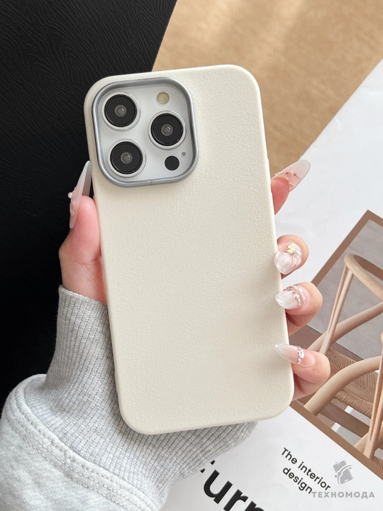Chexol, terini taqlid qiluvchi, iPhone 11, 12, 13, 14, 15, 16 Plus, Pro, Pro Max uchun