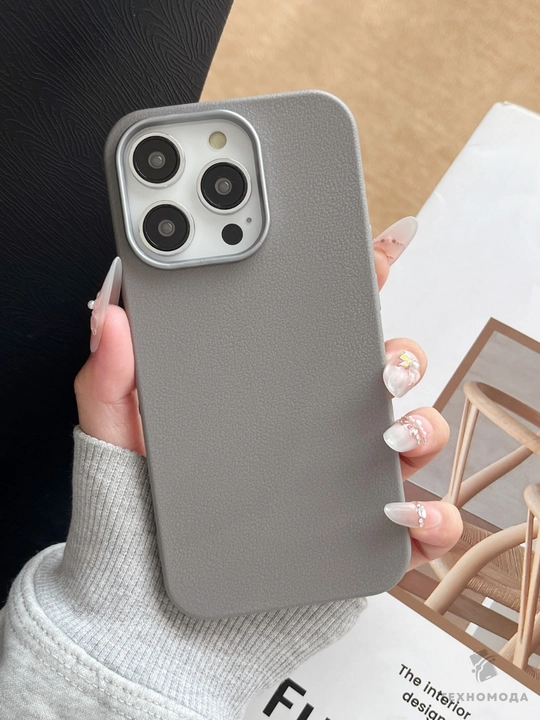 Chexol, terini taqlid qiluvchi, iPhone 11, 12, 13, 14, 15, 16 Plus, Pro, Pro Max uchun