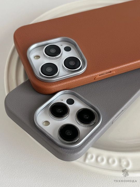 Чехол с кожаной текстурой для iPhone 11, 12, 13, 14, 15, 16 Plus, Mini, Pro, Pro Max