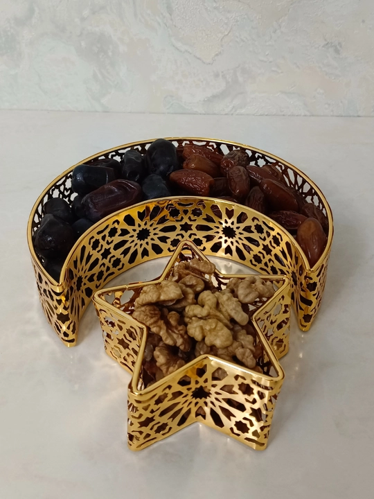 Muborak Ramazon bayrami uchun, oy va yulduz shaklida dekarativ idishlar,shirinliklar uchun