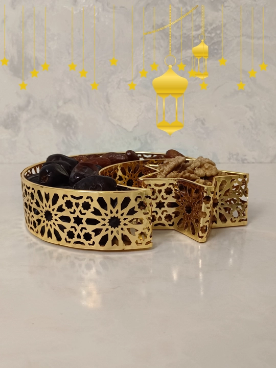 Muborak Ramazon bayrami uchun, oy va yulduz shaklida dekarativ idishlar,shirinliklar uchun