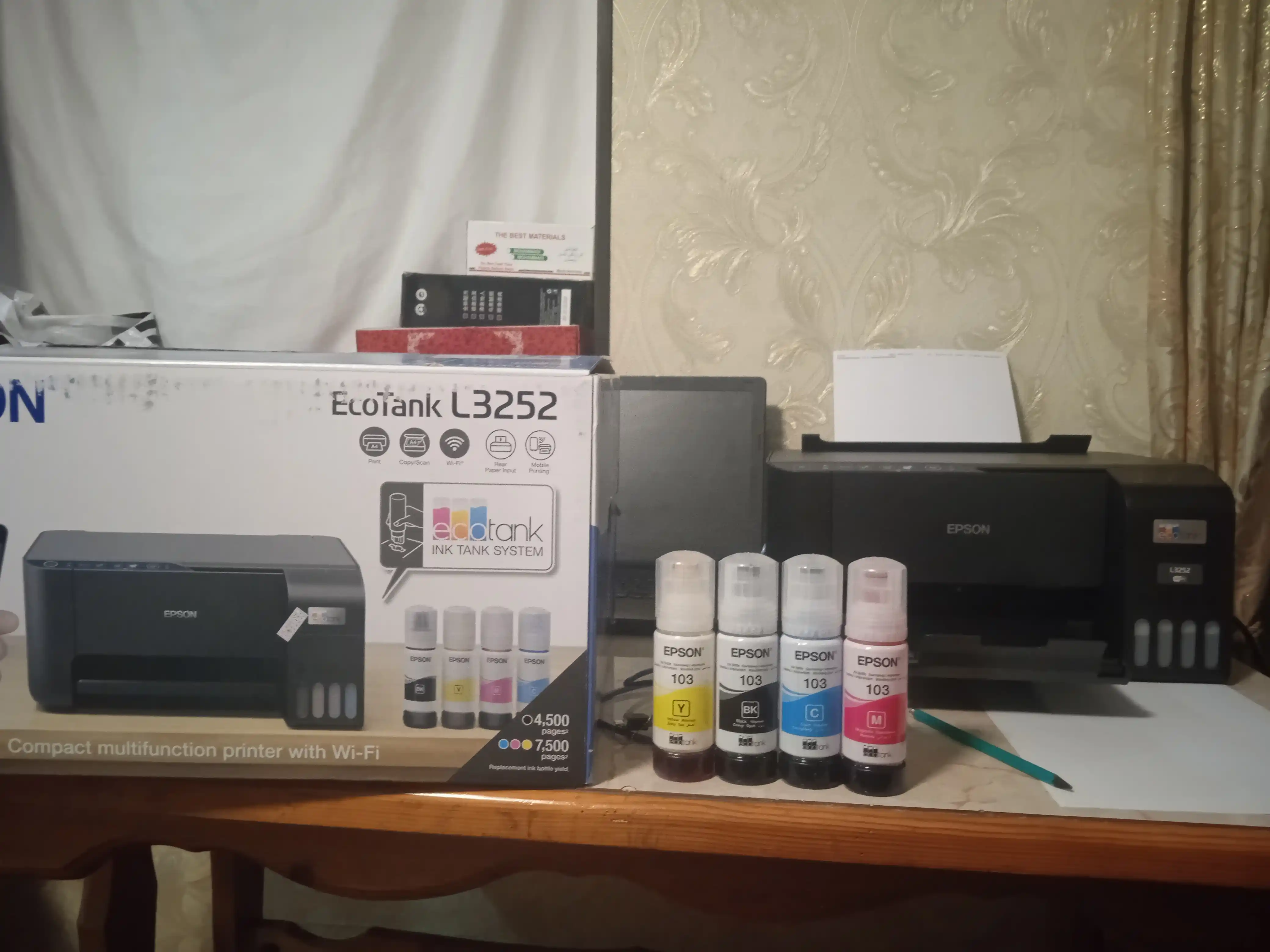 Printer EcoTank Epson L3250, rangli, Wi-Fi, 3 tasi 1 da