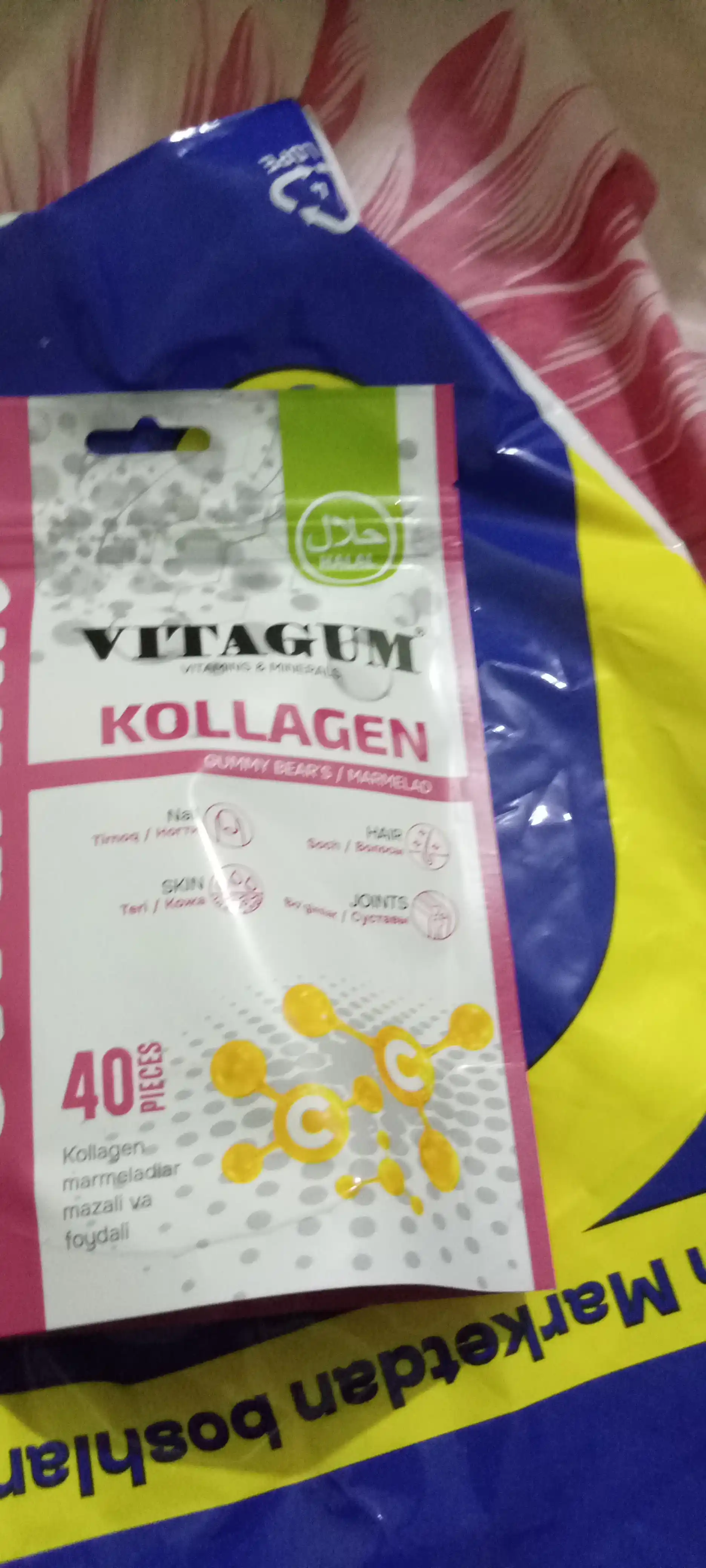 Vitagum Organic Kollagen, marmelad Halol