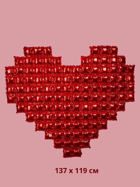 Воздушный шар LOVE, большое красное сердце, фотозона на свадьбу, день влюбленных