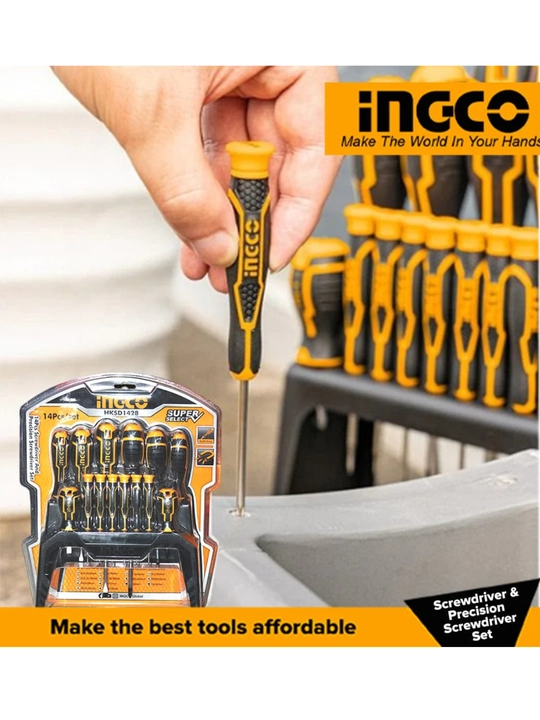 Набор отвёрток Ingco Industrial , 14 шт HKSD1428