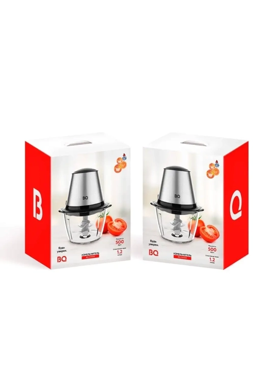 Chopper maydalagich BQ CH1005, go'sht va sabzavotlar uchun, hajmi 1200 ml, 2 tezlik rejimi, 500 Vt