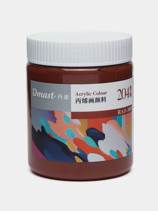 Краска акриловая в банке Dmast Deli RA11-300-204 Ripe Brown, 300 мл