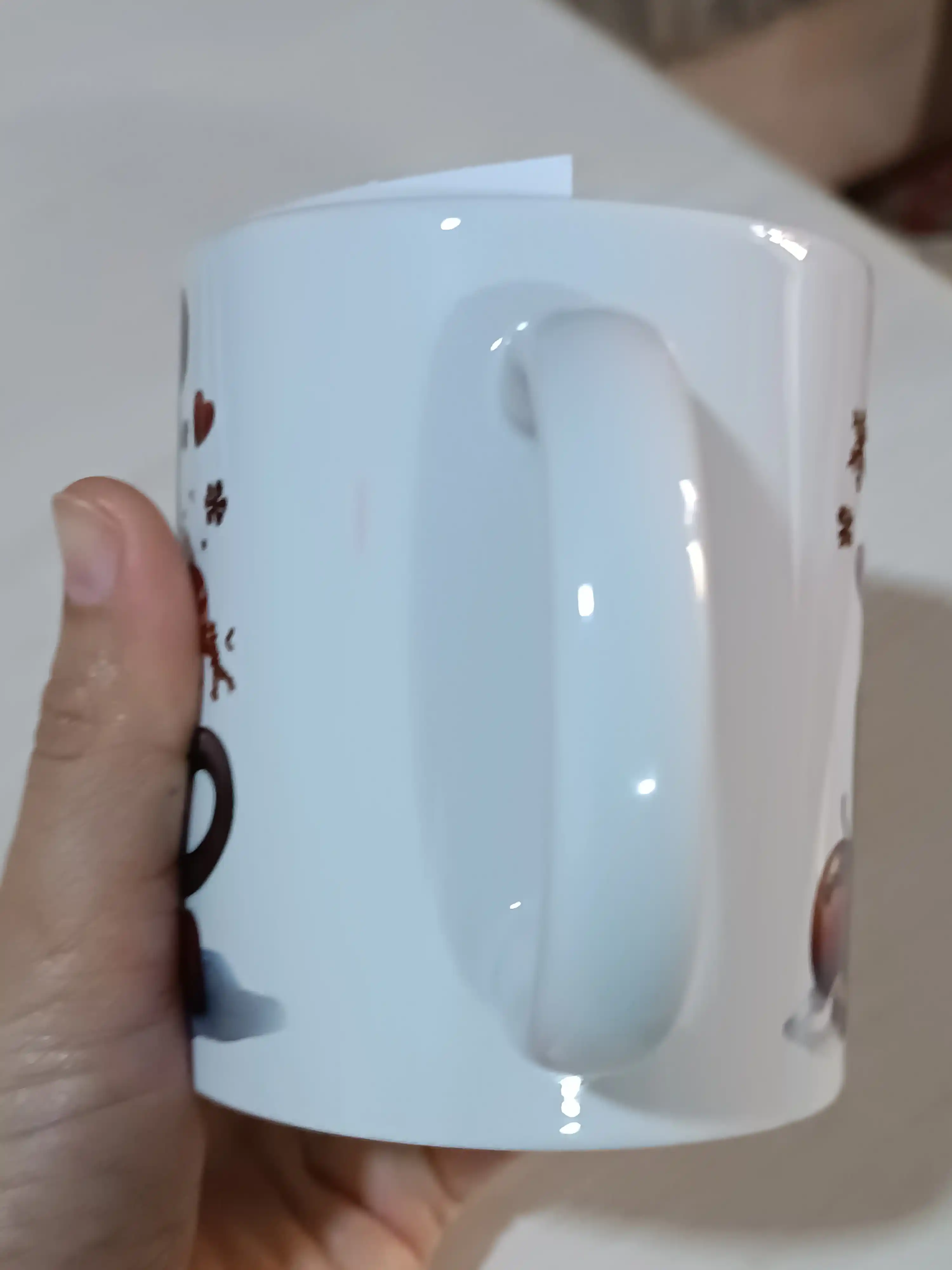 Bosma krujkalar, qish fasli printlari bilan sovg'a uchun, choy va kofe uchun
