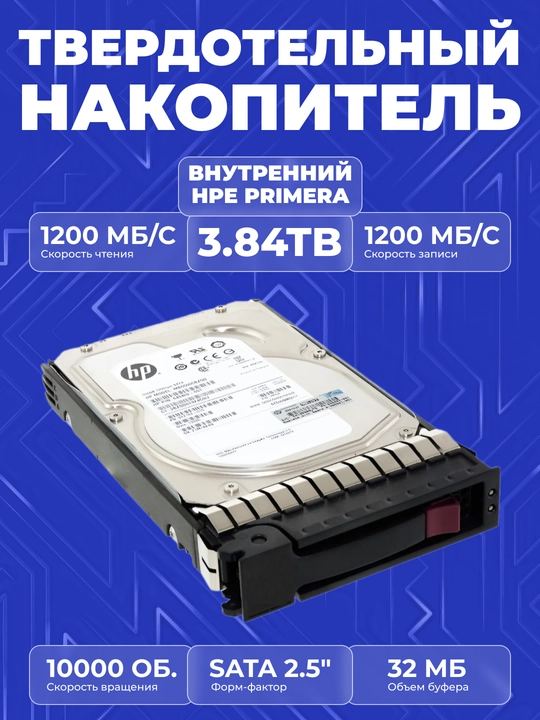 Жесткий диск R0P96A, 3.84 ТБ SAS SFF, 2.5IN, SSD - 