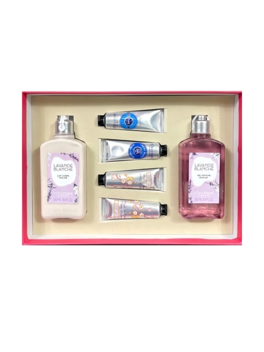 Набор для ухода за кожей Loccitane, лосьон, гель, крем - 