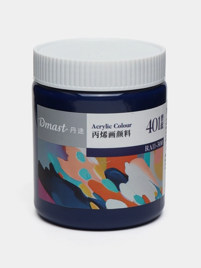 Краска акриловая в банке Dmast Deli RA11-300-401 Prussian Blue, 300 мл