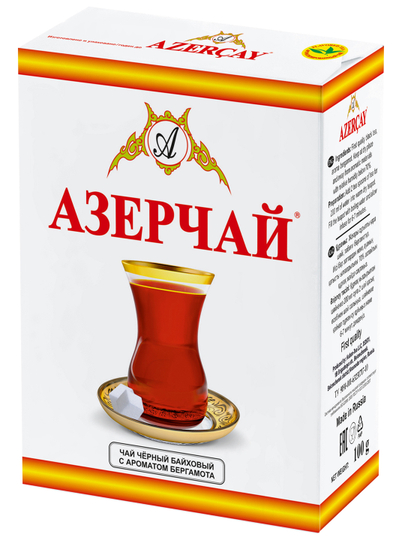 Азерчай, чай черный, с бергамотом, 100 г — AZERCAY-0001