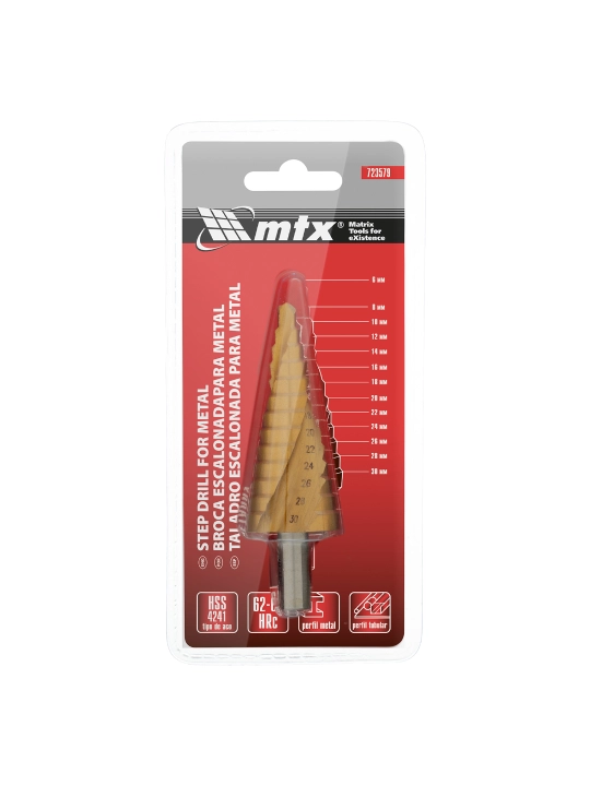 Bosqichli parma MTX, 6-8-10-12-14-16-18-20 -22-24-26-28-30 mm, 723579