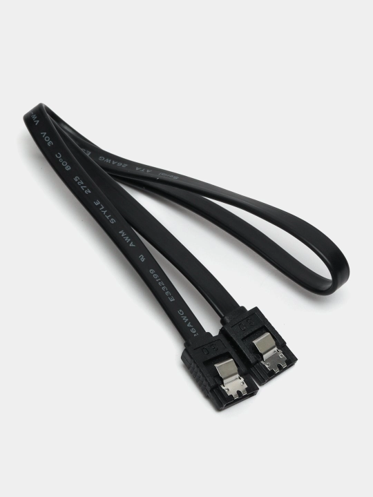 SATA shleyf kabel, 6 Gb/s, SSD, HDD, DVD ni ulash uchun qulf bilan
