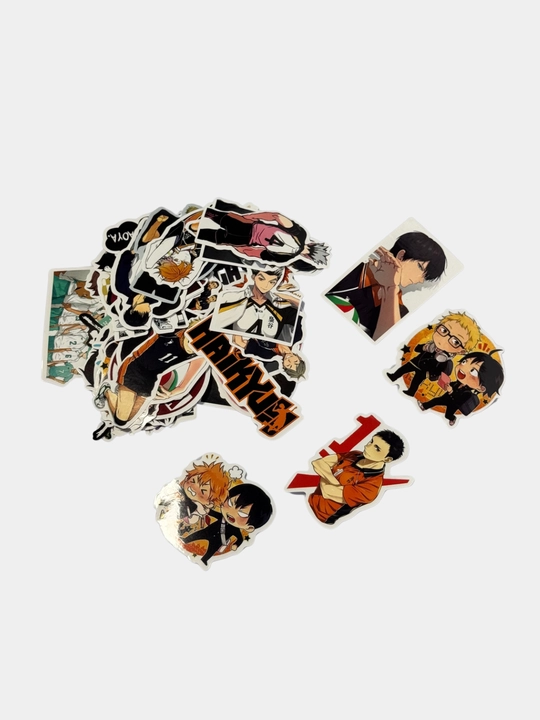 Anime Voleybol stikerlari / Haikyuu, 10 ta tasodifiy stikerlar
