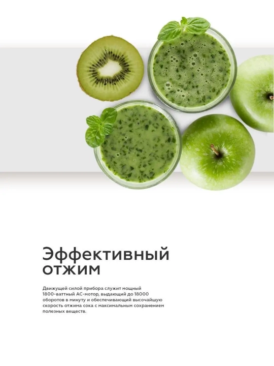 Elektr sharbat chiqargich BQ J1003, hajmi 1 l, quvvati 1800 Vt, tezligi 18000 min/ob