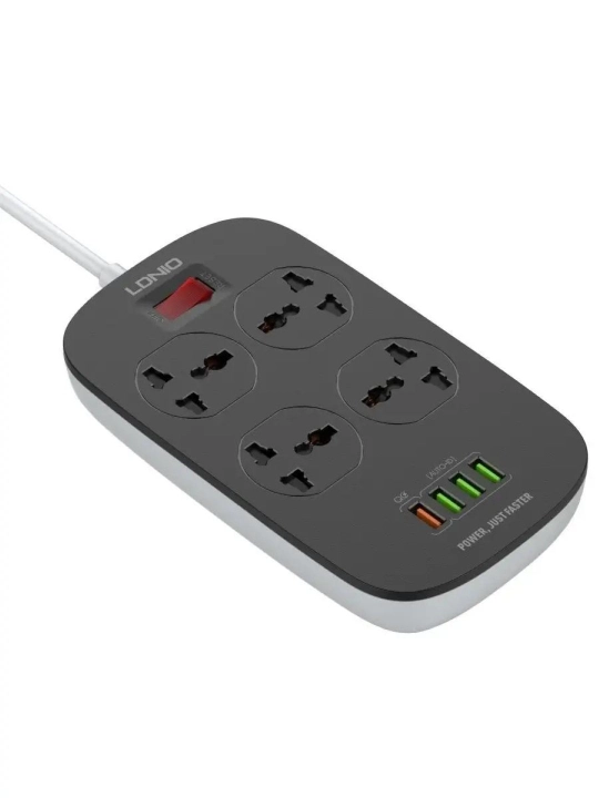 Удлинитель с сетевым фильтром: 3 порта USB и Type-C4 розетки
