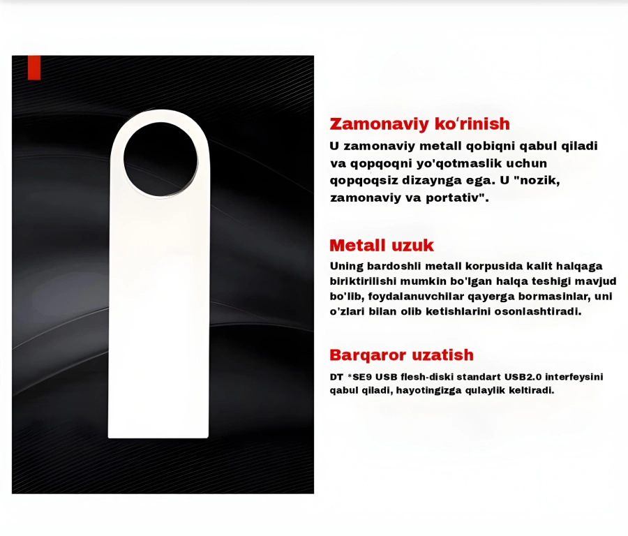 Fleshka USB 2.0 2 GB, 4 GB, 8 GB, 16 GB, 32 GB, 64 GB 30000 so'mga 40% ...