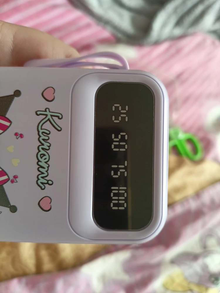 Jazibali PowerBank Hello Kitty, Kuromi, Cinnamonroll, Melody, 10000mAh, 4 ta kabel bilan