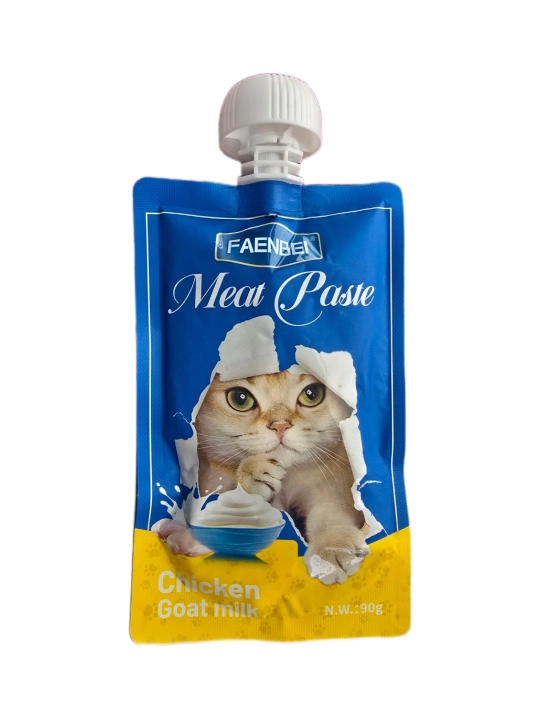 Faenbei мясная паста, натуральный корм-пюре для кошек, 2 шт * 90 г, старше 3 месяцев