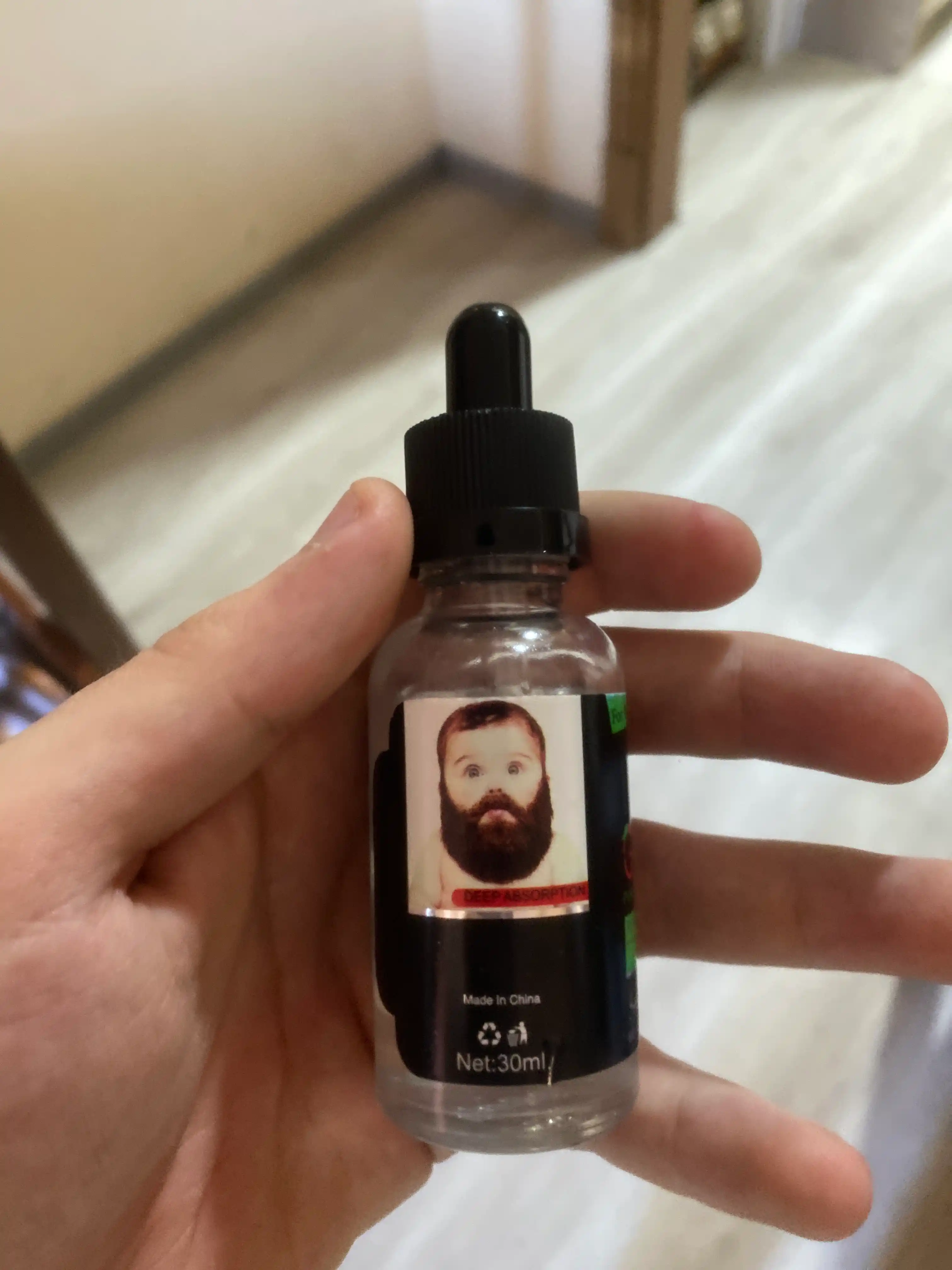 Масло для роста бороды иусов Beard Growth, смягчающее, натуральное, усилитель роста, 30 мл