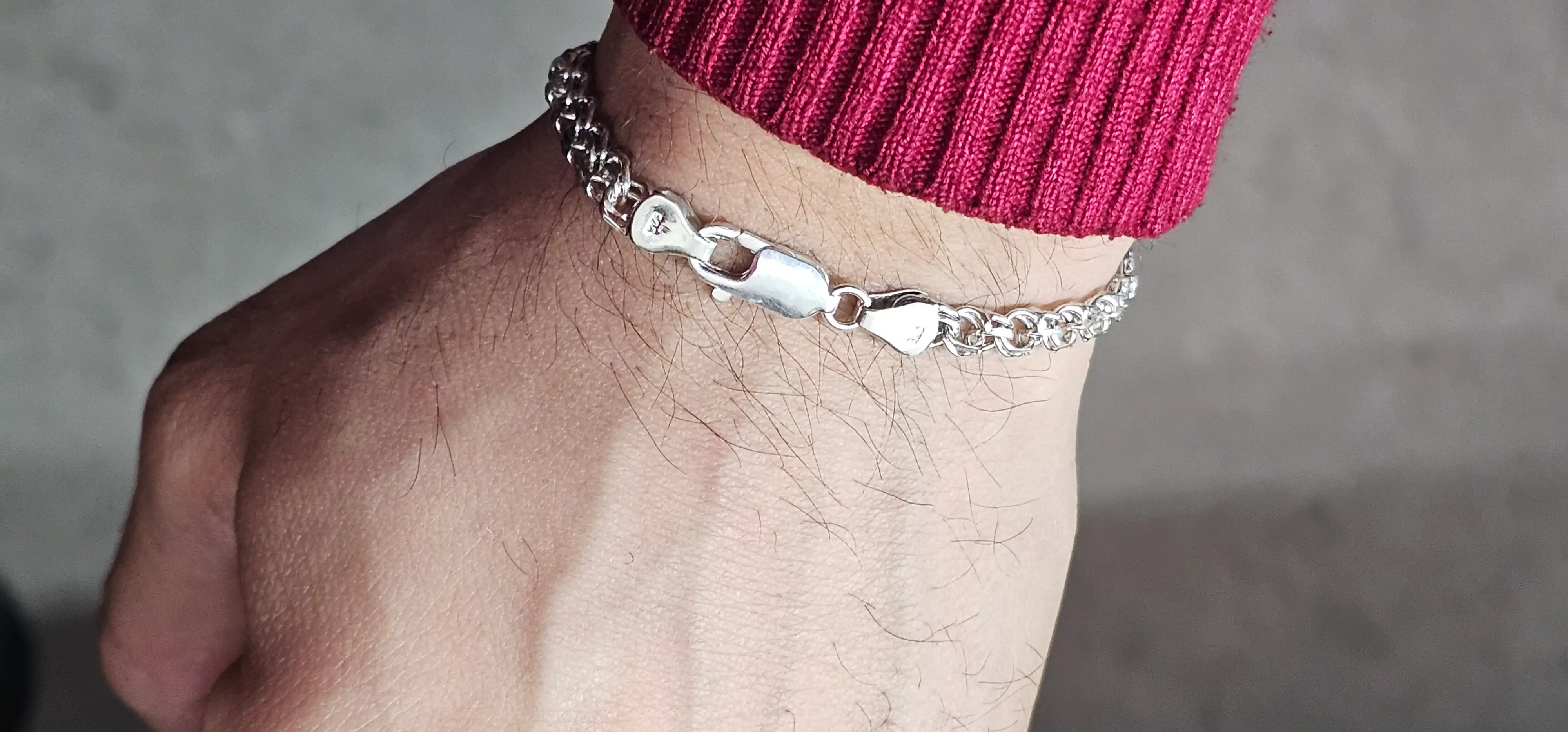 Серебряный браслет для мужчин