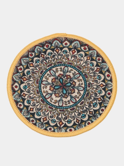 Подставка под горячее круглая, c рисунком, коврик-подставка для чайника, 18 см