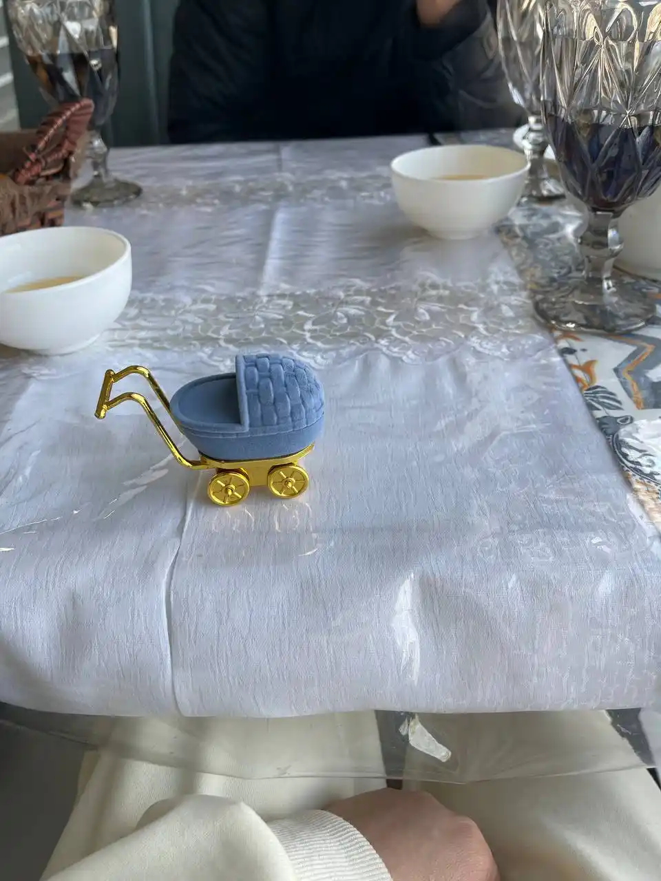 Подарочная коробка, бархатная, для кольца