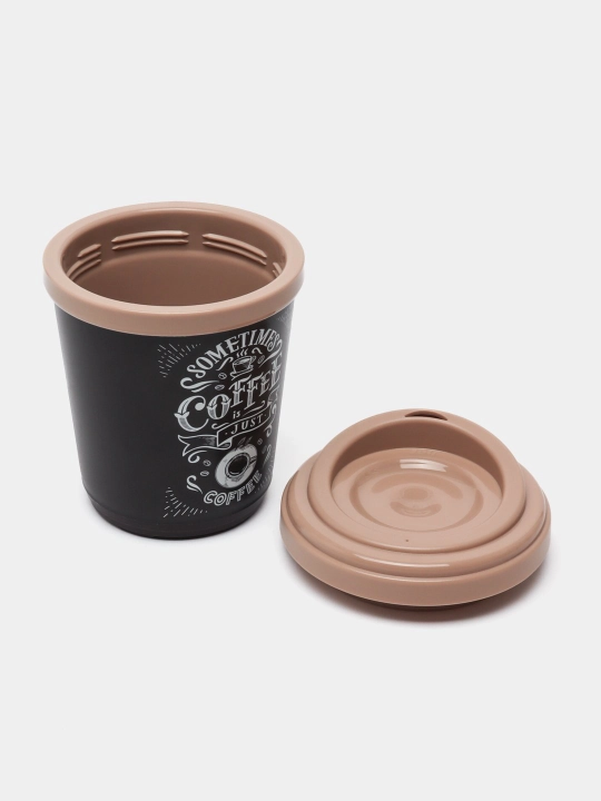 Termal stakan, ikki qoplamli, ichimliklar uchun, 300-400 ml