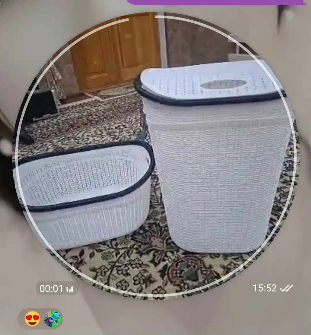 Корзина + бак для хранения одежды и белья