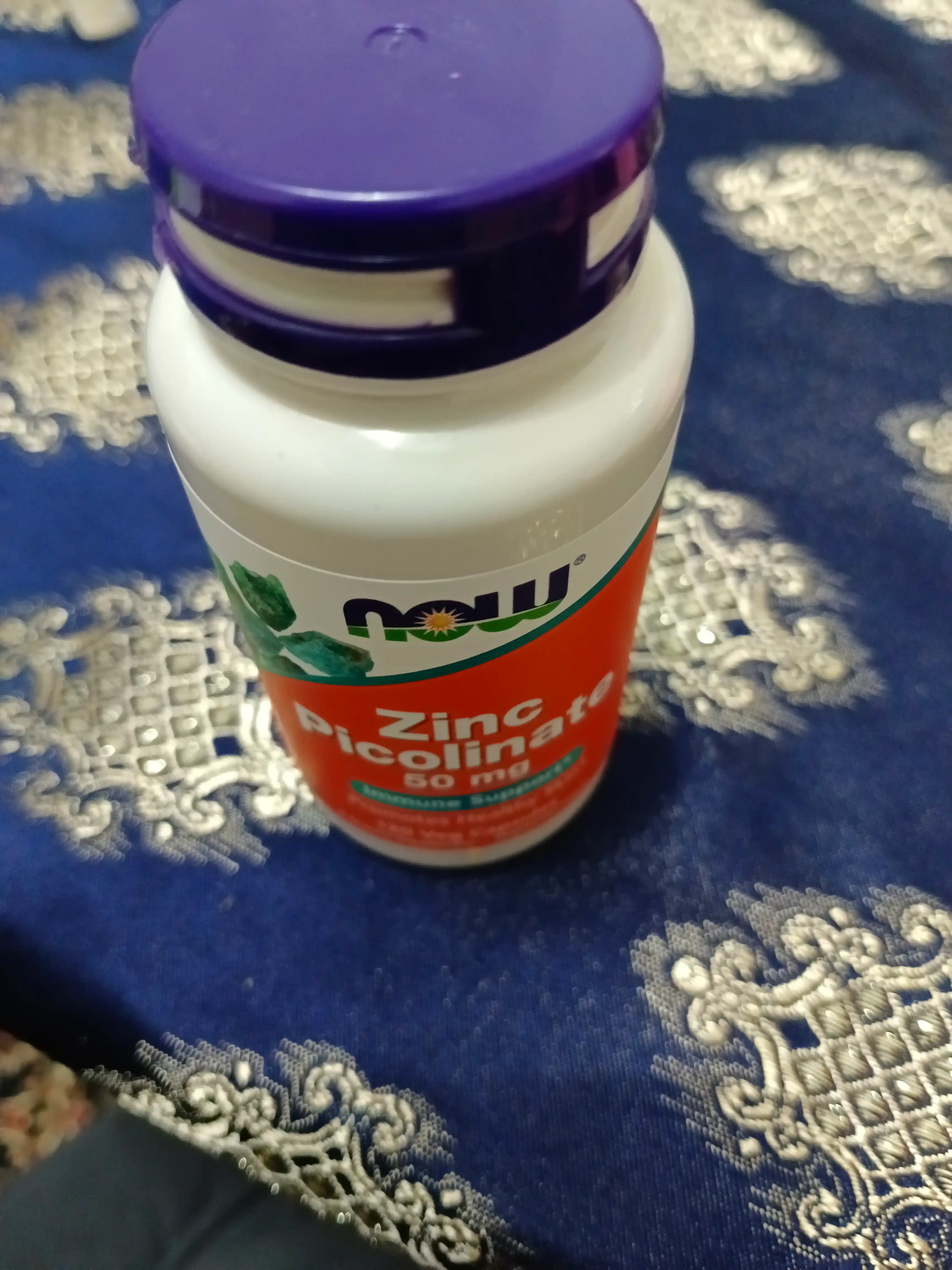 Цинк пиколинат NOW Foods, 50 мг, 120 капсул, Халяль