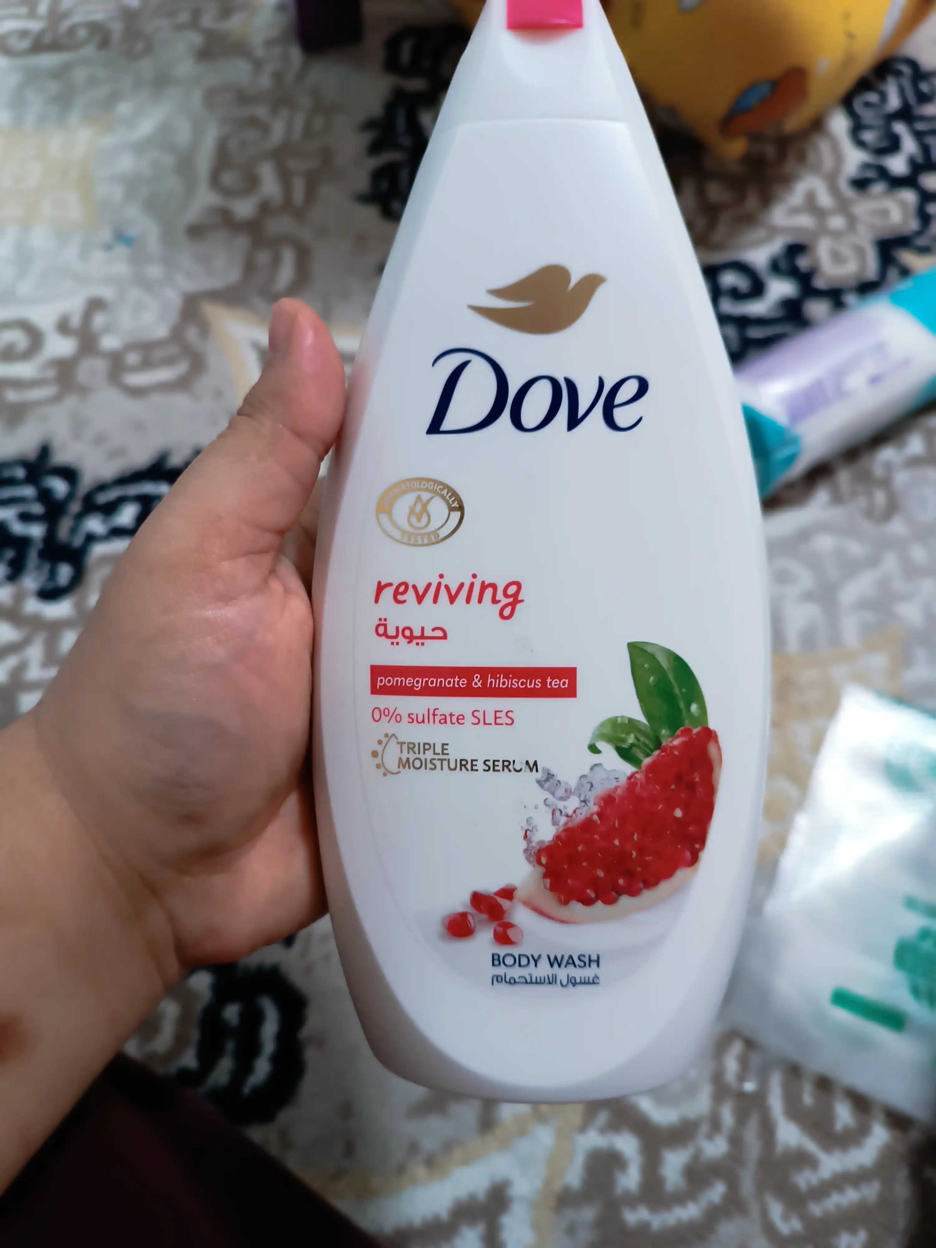 Гель для душа Dove, "Гранат и гибискус", 500 мл