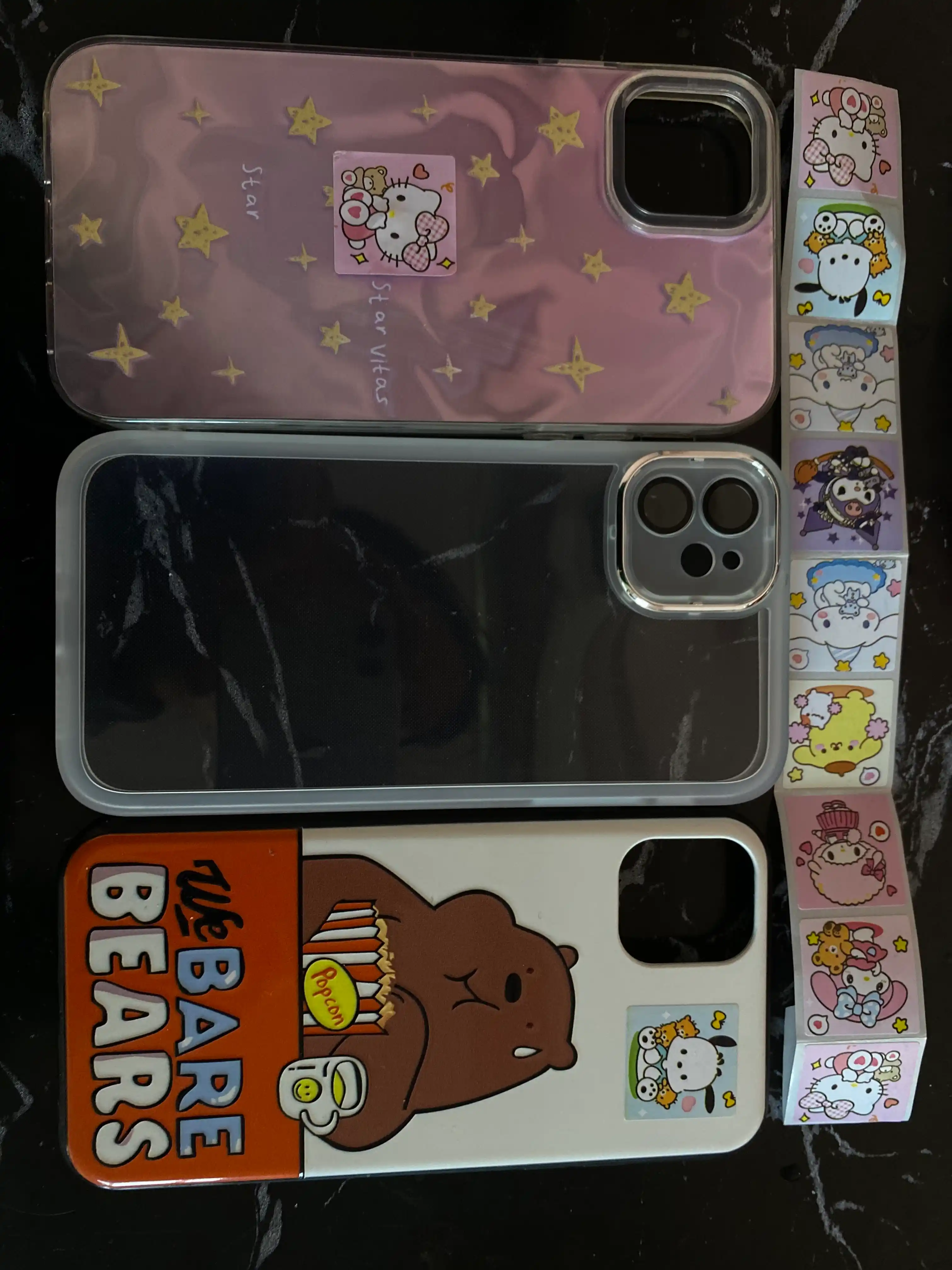 Kuchaytirilgan himoya bilan iPhone uchun yarim shaffof silikon gilof