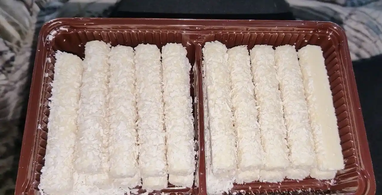 Konfetlar Twiggy, kokos kremi bilan, 185 g