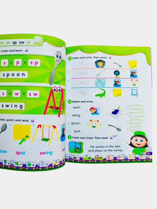 Комплект Oxford Phonics World.  Student Book + Workbook + CD. Schwermer Kaj
